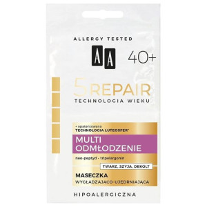 AA 5 REPAIR 40+ Maseczka wygładzająco-ujędrniająca 2x4 ml