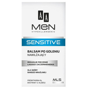 AA Men Sensitive balsam po goleniu nawilżający do skóry bardzo wrażliwej 10