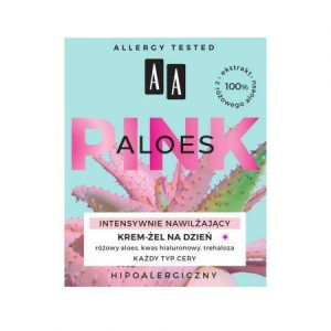 AA Aloes Pink krem nawilżający żelowy na dzień 50 ml