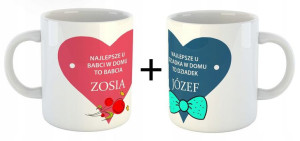 Zestaw Dwa Kubki Na Dzień Babci I Dziadka Prezent