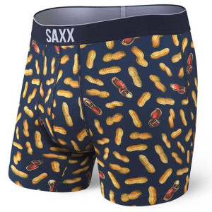 Bokserki męskie sportowe SAXX VOLT Boxer Brief Orzeszki – Granatowe L