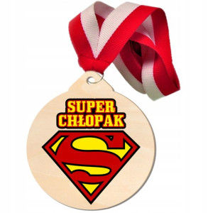 Drewniany Medal Na Dzień Chłopaka Prezent Nadruk