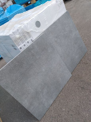 Płyty tarasowe szare gresowe 2cm 60x60x20 Stratic szary beton