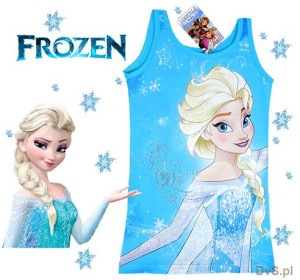 Sukienka DISNEY FROZEN Cudo KRAINA LODU Brokat 104