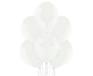 Balony Lateksowe Transparentne Belbal 50szt 30cm