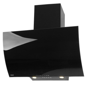 Okap kominowy AKPO WK-4 Clarus 60 Czarny (600mm  front gięte czarne szkło)