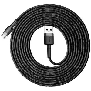 Baseus Cafule Micro-usb Cable 300cm Grey/black