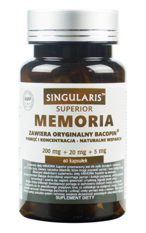 MEMORIA BACOPIN Pamięć Koncentracja SINGULARIS