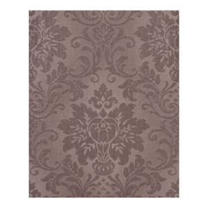 Tapeta 106803 brązowy ornament z brokatem