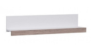 Półka Ścienna Biały/dąb San Remo Jasny 100cm