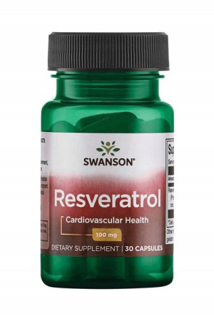 Swanson RESVERATROL 100mg 30 kapsułek Serce Krążenie USA