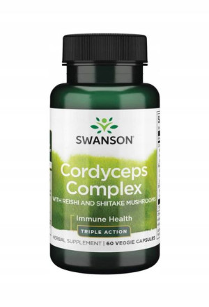 Swanson CORDYCEPS COMPLEX Grzyby Reishi Shiitake 60 kapsułek