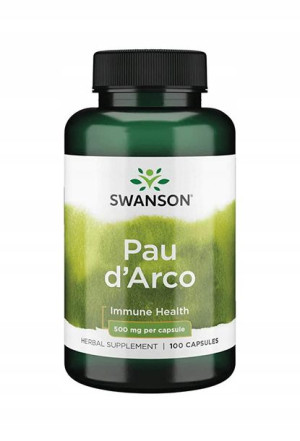 SWANSON Pau D'Arco Lapacho Candida Odporność 100 kapsułek