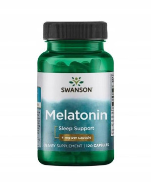 SWANSON Melatonina 1mg Lepszy Sen Jakość Snu USA 120 kapsułek