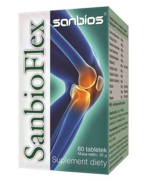 SANBIOS SanbioFlex 60tab Glukozamina Stawy Kości