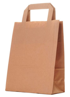 TORBA PAPIEROWA MAŁA a5 EKO TOREBKI 18x9x23 250szt brązowe torby KARTON