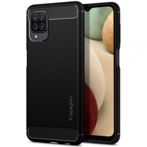 Spigen RUGGED ARMOR SAMSUNG A12 MATTE czarny