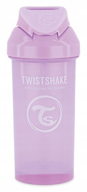 Twistshake Kubek Niekapek Ze Słomką 360ml Violet
