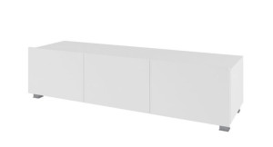 Szafka Rtv Szeroka Calabi Biały Połysk 150cm