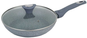Patelnia Granitowa 26cm Klausberg Kb-7317 Pokrywa
