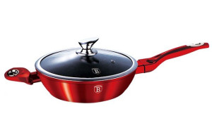 Patelnia Granitowa 32cm Berlinger Haus Red Metallic Line Bh-1261