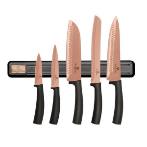 Zestaw 5 Noży Kuchennych Z Listwą Berlinger Haus Bh-2614 Rose Gold