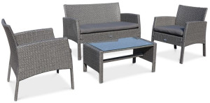 Meble z technorattanu SAN MARINO Grey