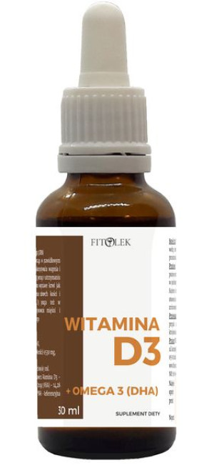 Fitolek Witamina D3 Z Dha W Płynie Krople 30ml