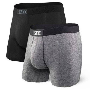 Bokserki męskie szybkoschnące SAXX VIBE Boxer Brief zestaw 2 szt. - czarne