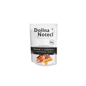 DOLINA NOTECI Premium danie z łososia z marchewką i ryżem - mokra karma dla