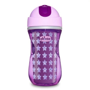 CHICCO 70114 Kubek niekapek termiczny ze słomką