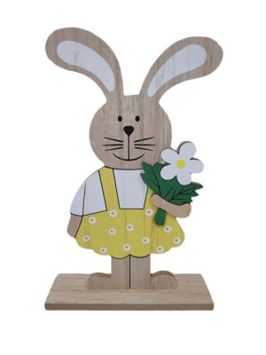 Figurka Wielkanocna ZAJĄCZEK 25 cm Dekoracja Drewniana