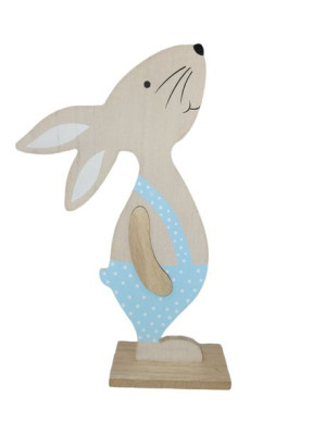 Figurka Wielkanocna ZAJĄCZEK 25 cm Dekoracja Drewniana