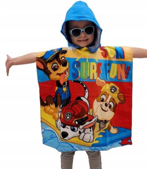 Psi Patrol Ponczo Ręcznik 100% Bawełna Paw Patrol
