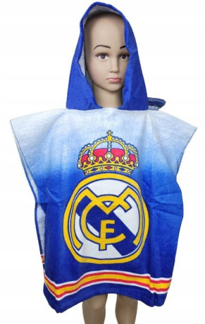 Real Madryt 100% bawełna Ponczo PONCHO RĘCZNIK