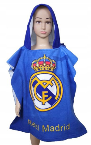REAL MADRYT PONCHO RĘCZNIK Kąpielowy Ponczo