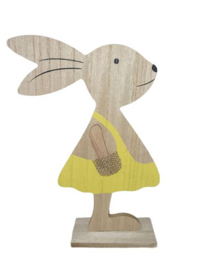 Zajączek  Wielkanocny DREWNIANA Figurka  25 cm PREZENT JAJECZKO