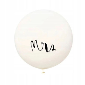 Balon lateksowy GIGANT z nadrukiem Mrs. Pani Młoda