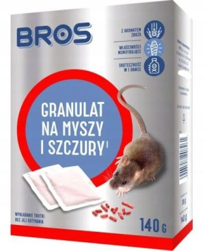 Bros Na Myszy I Szczury Gryzonie Granulat 140g