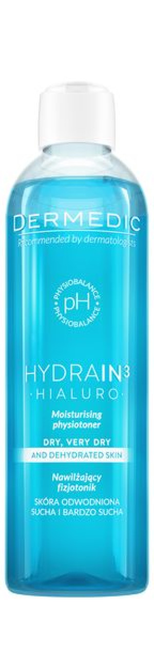 DERMEDIC HYDRAIN 3 HIALURO Nawilżający fizjotonik 200 ml