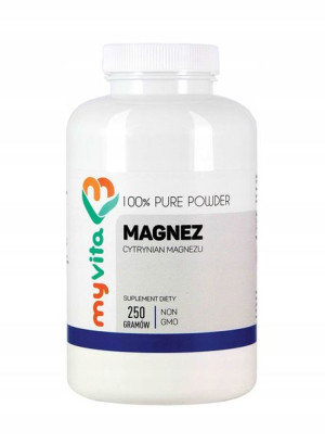 Cytrynian Magnezu Proszek 250g 100% Magnez
