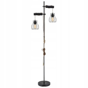 Globo Lampa stojąca 15326-2SNB MINA Loft drewno