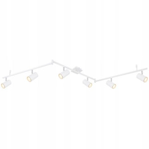Biały Plafon Spot 57910-6W ROBBY GU10 LED GLOBO