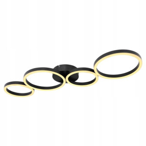 Globo Nowoczesny Plafon 67229-35B VENOSA czarny
