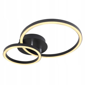 Globo Nowoczesny Plafon LED 67238-18B REGGY czarny