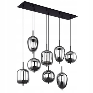Globo Nowoczesny Żyrandol 15345-8 BLACKY dymiony