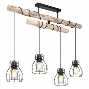 Globo Żyrandol 15326-4D Mina Loft drewno