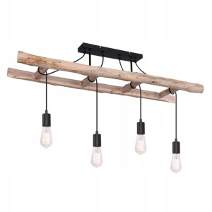 Globo Żyrandol 15348-4D IRMGARD Loft drewno
