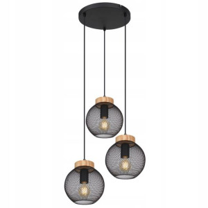 GLOBO Żyrandol drewno 15663-3H PABLO Naturalny