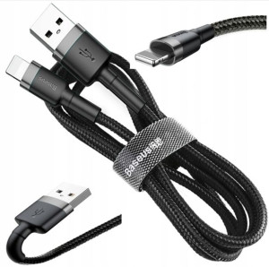 Baseus Nylonowy Kabel 2.4A 1M Do Iphone Lightning